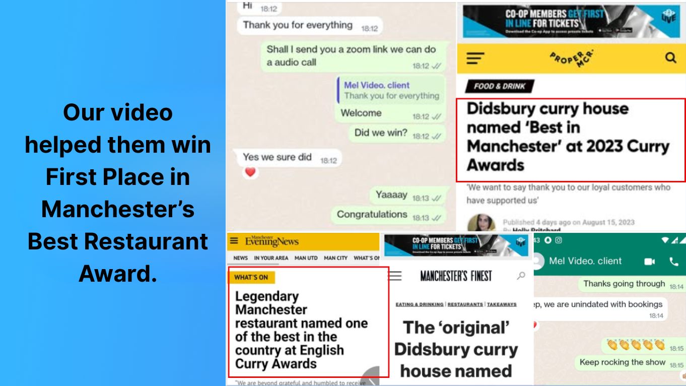 Restaurant client · milestone: original published client evidence